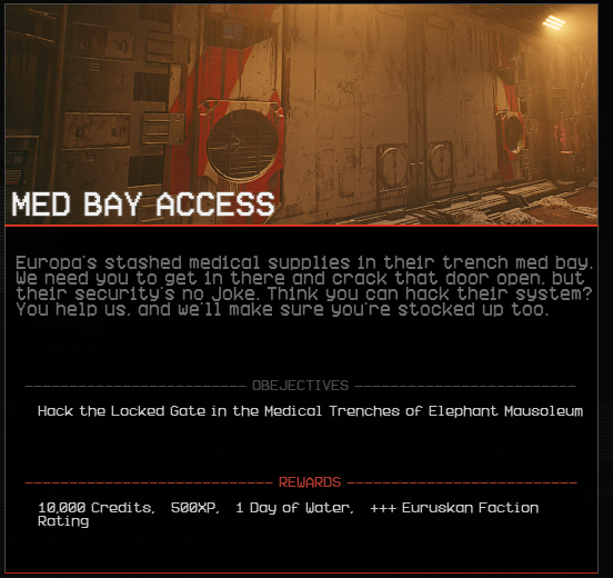 Quest: Med Bay Access